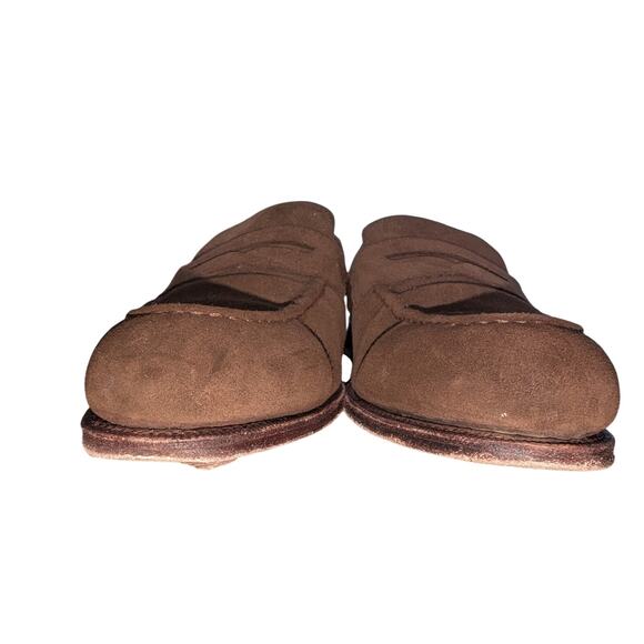 Meermin Mallorca Brown Suede Penny Loafers 101484 main image 8